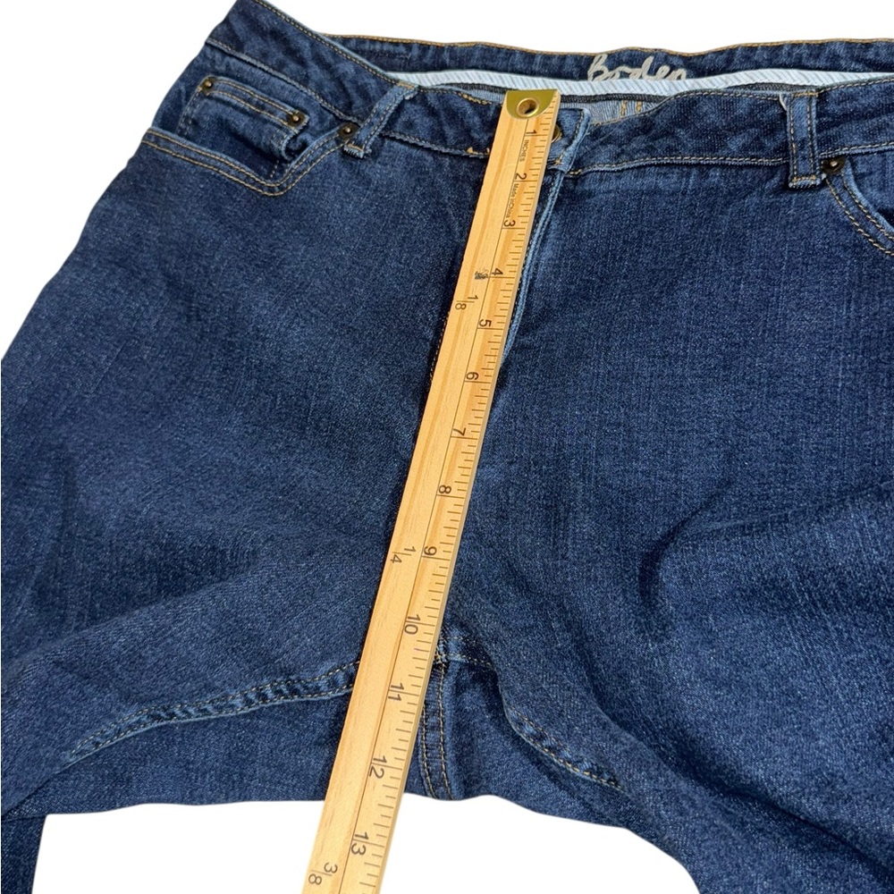 Boden Women’s Jeans Size 14 Long | Straight Leg Mid-Rise Dark Wash - Picture 6 of 8